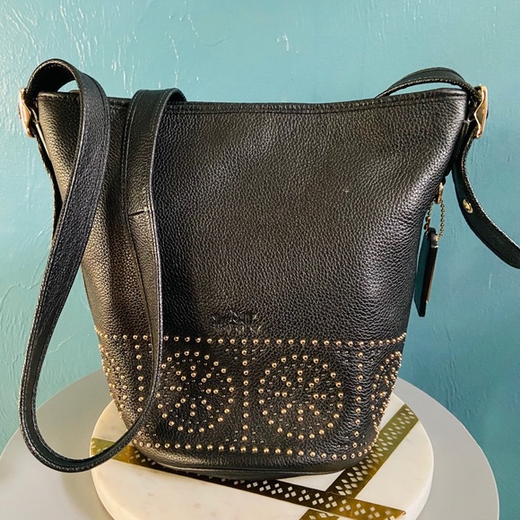 COACH Mini Studs Leather Duffle Shoulder Bag- SOLD - Picture 3 of 10